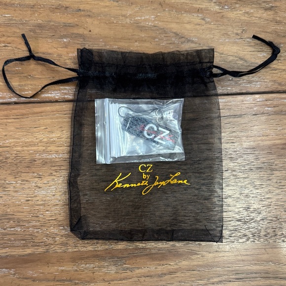 NEW CZ by Kenneth Jay Lane 5 Cttw Asscher Cut Stud Post Earrings - Pink - Picture 2 of 7